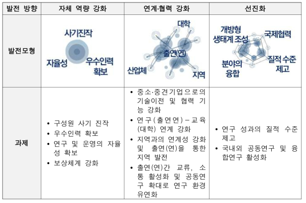 과학기술 출연(연) 발전방향