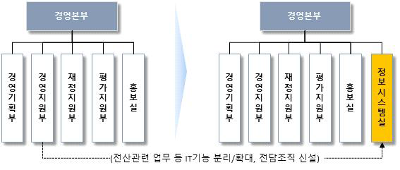 IT기능 중장기 개선방안