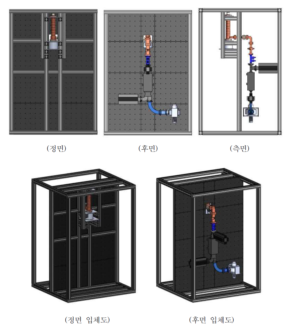 SOLID WORKS 이용한 실험동물 조사장치 조립도