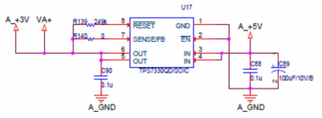 (b) 5V, 3V DC/DC Converter - 전원 부 회로 설계도