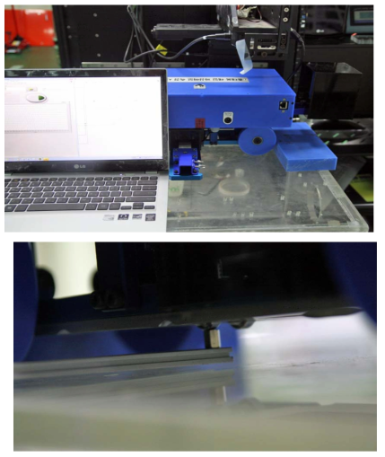 정밀 z축 스테이지에 의한 변위 측정