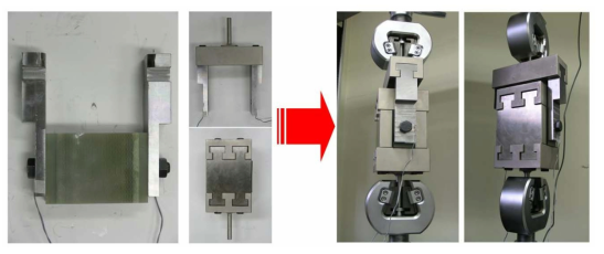 대차프레임 볼트 체결부 하중시험 시편 및 Test set-up