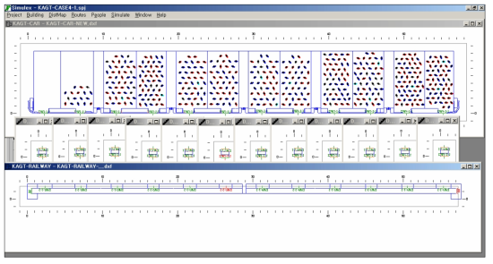 Simulex 인원배치 상황