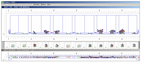 Simulex t=150 s