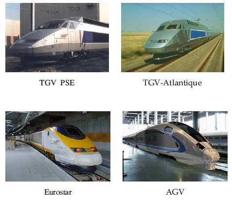 고속열차 (TGV, Eurostar, AGV)