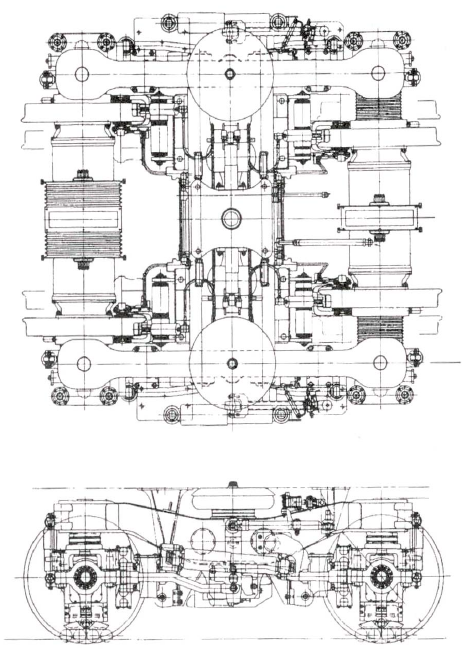 일본 RTRI의 A Type 대차(RT-X9대차)