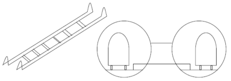 단선병렬터널의 개념도