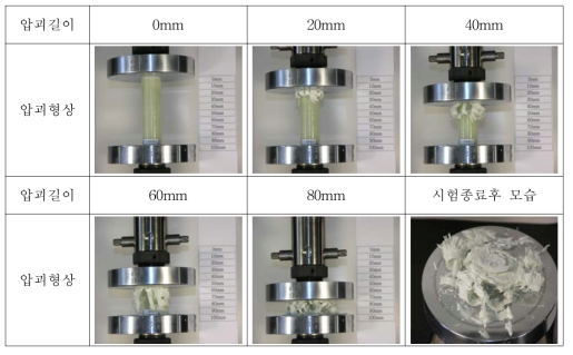 일방향 유리/에폭시 튜브의 압괴과정