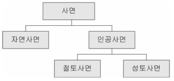 사면의 분류