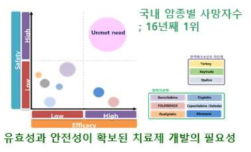 효과적 표적치료법의 부재(Unmet need 1)