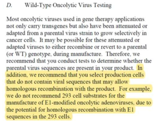 CMC Information for Human Gene Therapy INDrug Applications; 3.2.S.4 Control of drug substance