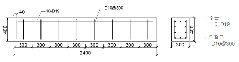 철근 배근 상세도
