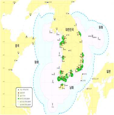 AIS탐지 범위 및 설치 현황