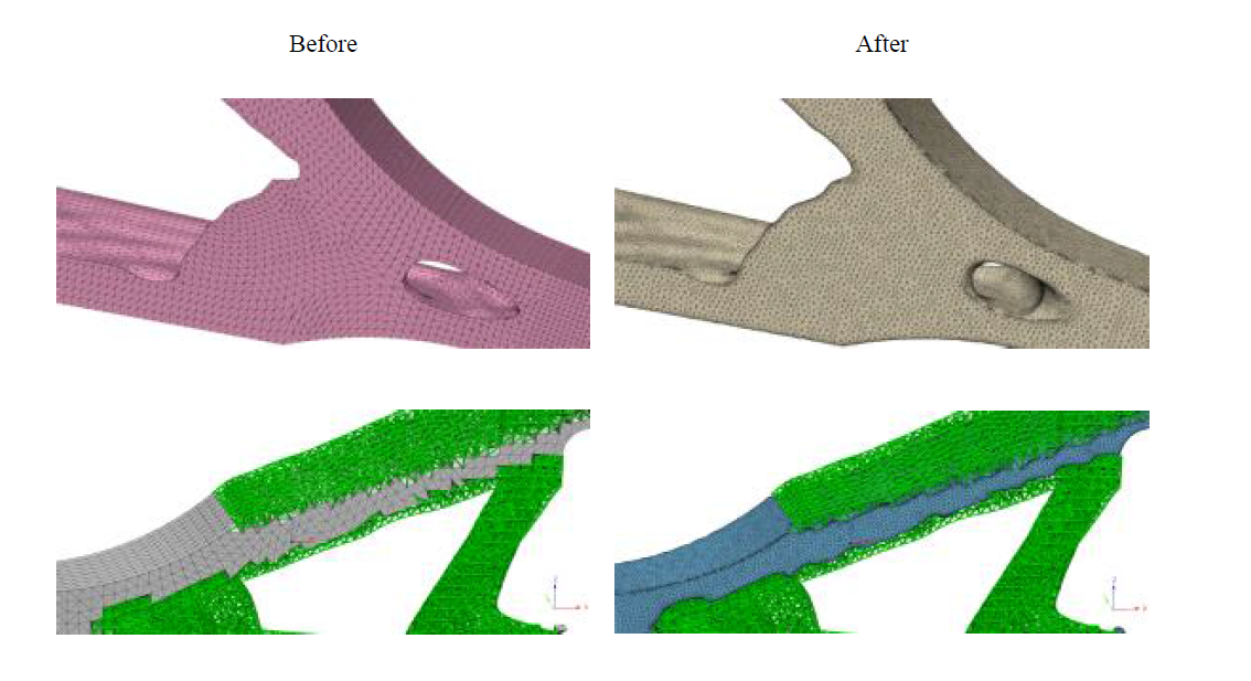 Geometry modification of optimization results