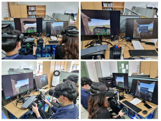 VR 시뮬레이터 비행조종훈련 모의
