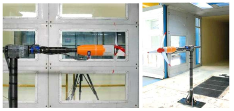 OPPAV 축소 시제기용 프로펠러 시험장치 장착사진