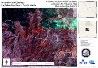 아르헨티나 산불(‘20.9) 피해지역 분석을 위한 CONAE의 KOMPSAT-3 영상 활용 결과