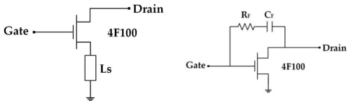 Source degeneration topology와 drain-gate feedback topology