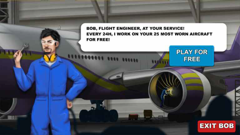 모바일 정비 교육 게임 프로그램 예시 출처 : help.airlines-manger.com, repair my aircraft with