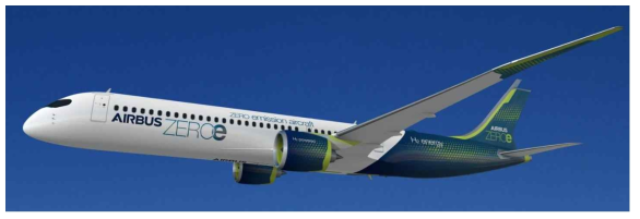 에어버스의 액체수소 가스터빈엔진 항공기 개념도 출처 : Airbus 홈페이지