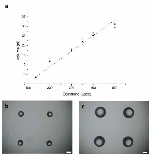 Solenoid 방식의 liquid handler를 이용한 하이드로젤 pre-polymer solution 토출 최적화