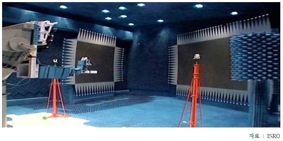 ISRO 우주활용센터의 소형 안테나 시험시설