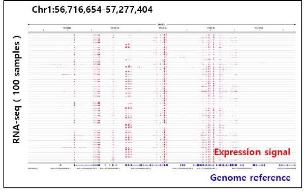 정상, 유선암, 타암, 악성종양 RNA-seq 100샘플 분석의 시각화