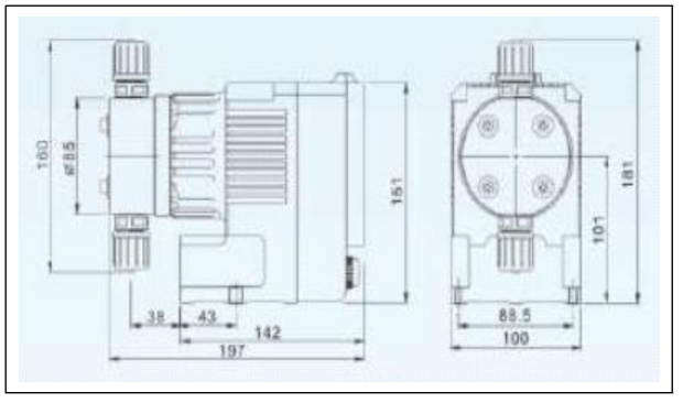 Antiscalant Dosing Pump 도면