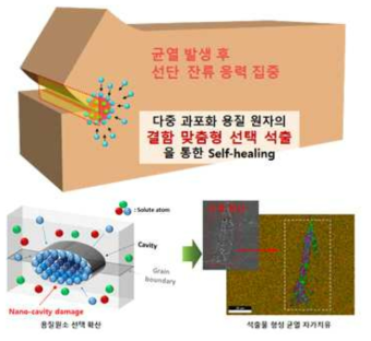 다중 과포화 용질원소 결함 맞춤형 선택 석출제어 nU 결함 자가치유