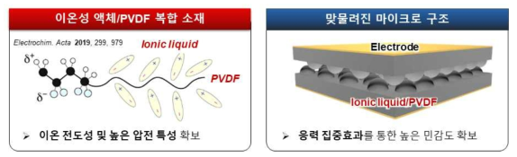 이온 전도체 기반 압력 감지 소재 개발