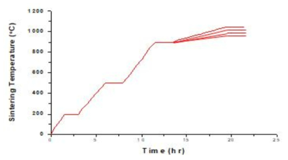 Sintering 온도설정 조건