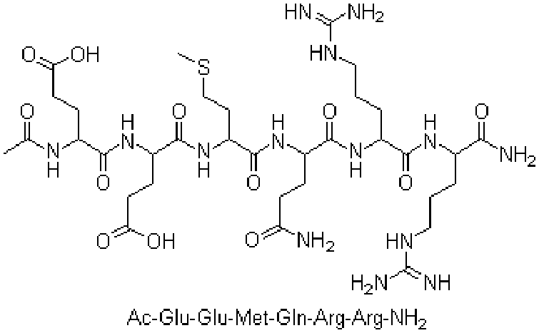 Acetyl hexapeptide-3의 구조