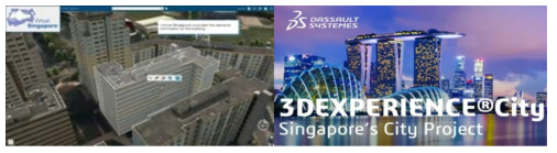 싱가포르 디지털 트윈 ‘Virtual Singapore’ 구축 사례 출처: 다소 시스템즈(https://www.3ds.com/ko/)