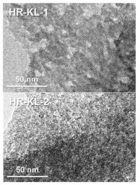 위계다공성 KL 제올라이트의 TEM 이미지