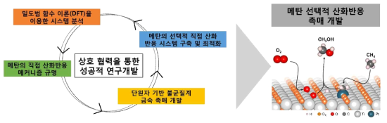 메탄 선택적 직접 산화용 금속 단원자 기반 불균일계 촉매 개발