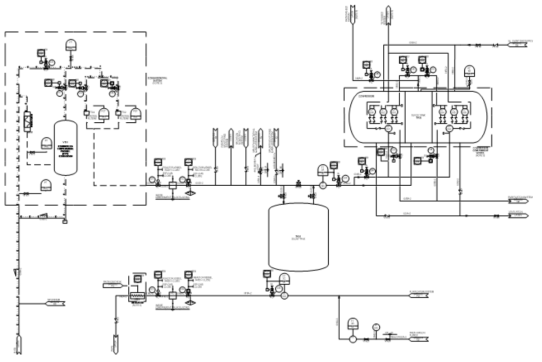 일차불활성가스공정계통 계통도