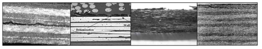 층간 박리에 의한 복합재료 손상 사례