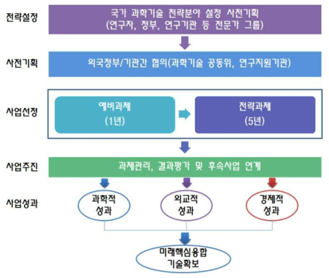 전략형 국제공동연구 추진체계도