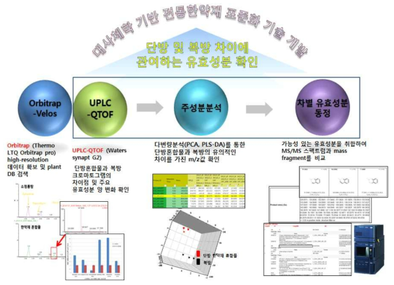 소청룡탕 단방혼합물과 복방의 크로마토그램의 변화에 기인한 유효성분 추적 시스템 구축