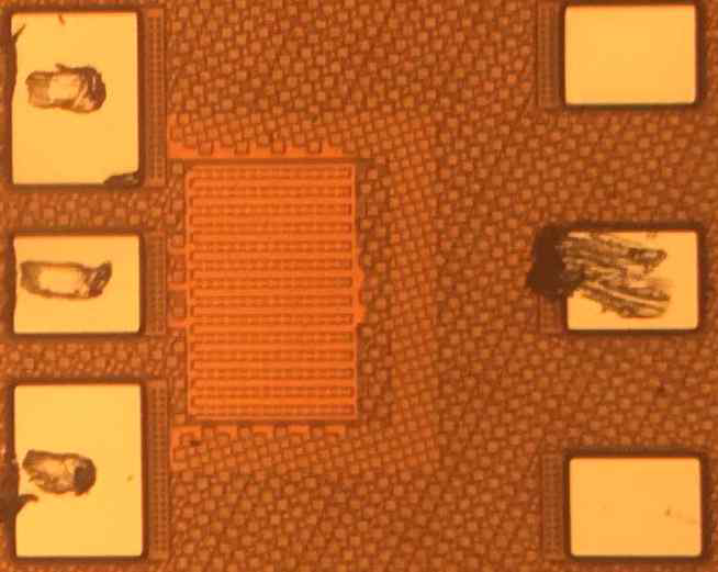 1-bit AVA 소자의 칩 사진