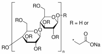 Chemical structure of CMC