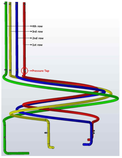 헬리컬 튜브별 압력탭 설치 위치