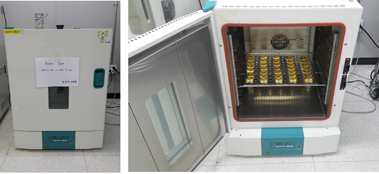 Stabilization bake 시험 Set-up