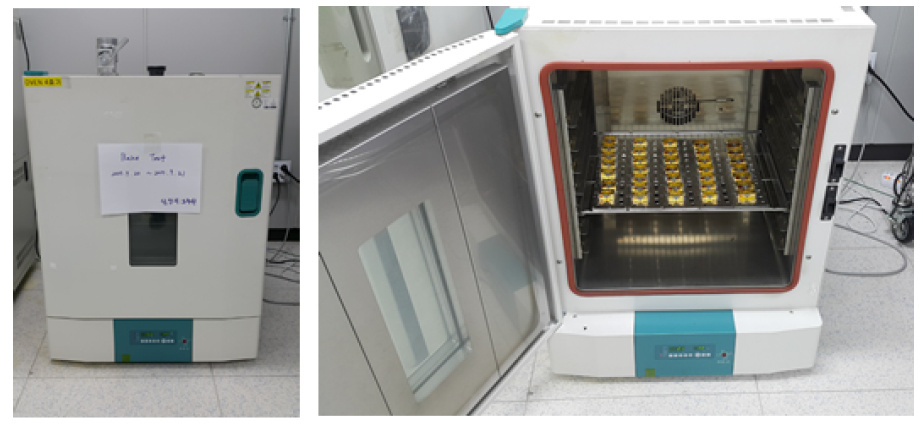 Stabilization bake 시험 Set-up