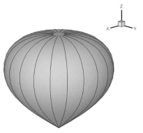 50kg-Payload 기구 최대 팽창 시의 형상 설계 (V=19,660 m3)