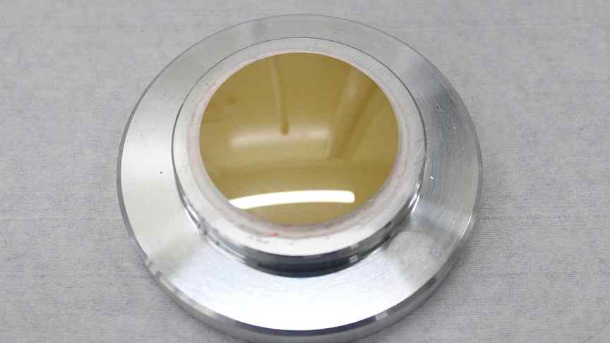 Machined result of aspheric ZnS lens