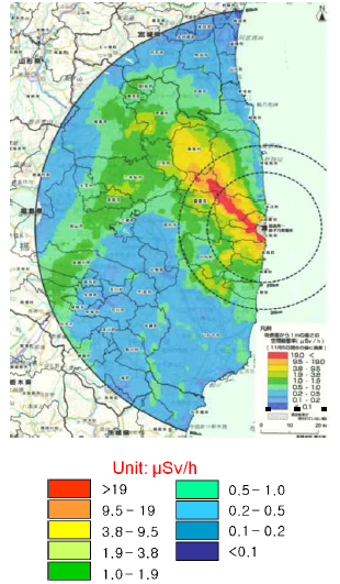 후쿠시마 오염지도