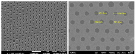 Nanosphere lithography를 이용하여 제작한 2D metal hole array 구조