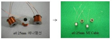 에나멜선 및 열전대 와이어 권선