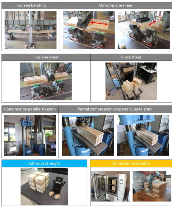 일본 미야자키 목재이용센터에서 진행 중인 Ply Core CLT 강도특성 시험